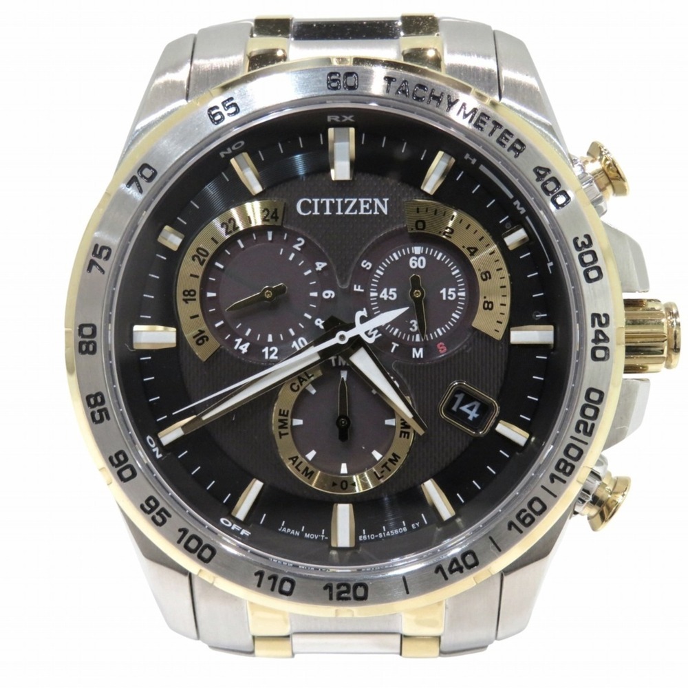 Citizen Eco-Drive Watch, Total Weight 161g, Stainless Steel, Radio-Controlled...